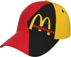 Mcd*on%alds Unisex Adult Plain Baseball Cap Golf Dad Hat Adjustable Classic Vintage Washed Cotton Outdoor Sun Work Hat for Women Men