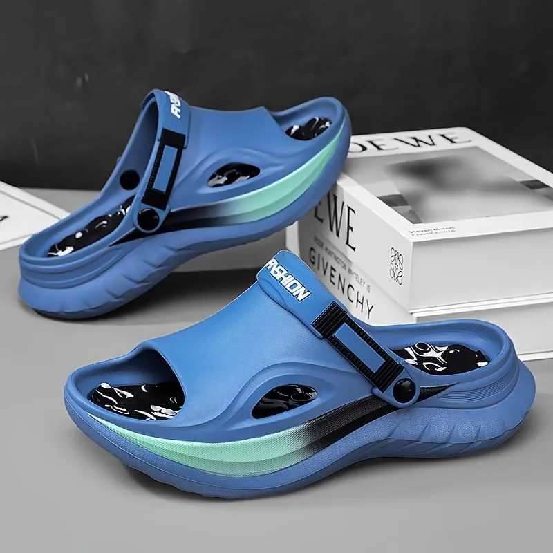 Men's Fashion Clogs Slippers, Lightweight EVA Material, Breathable Soft Sole, Casual Versatile Indoor Outdoor Slide Sandal