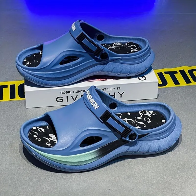 Men's Fashion Clogs Slippers, Lightweight EVA Material, Breathable Soft Sole, Casual Versatile Indoor Outdoor Slide Sandal
