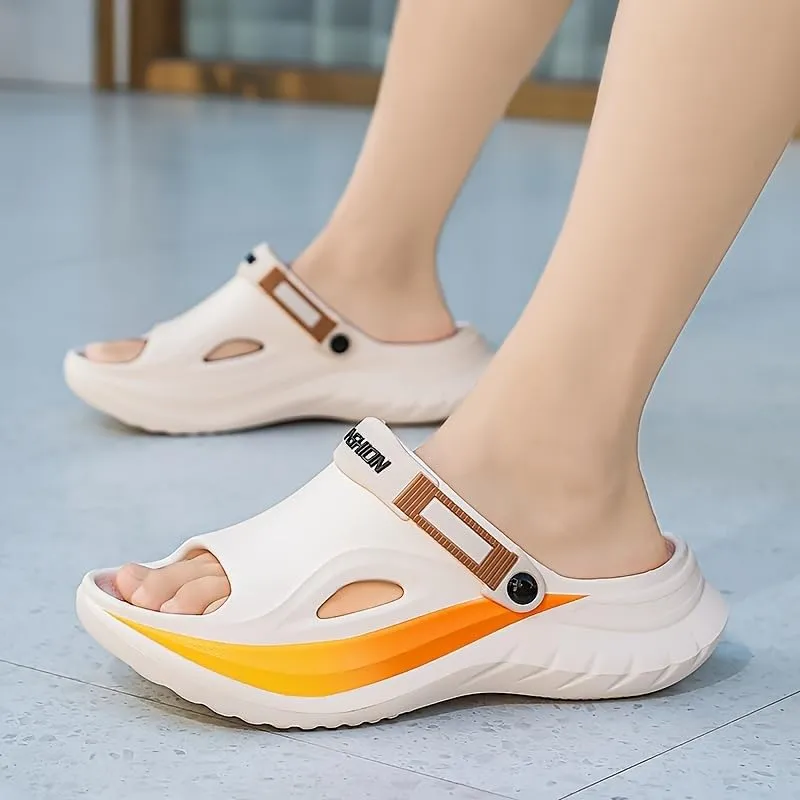 Men's Fashion Clogs Slippers, Lightweight EVA Material, Breathable Soft Sole, Casual Versatile Indoor Outdoor Slide Sandal