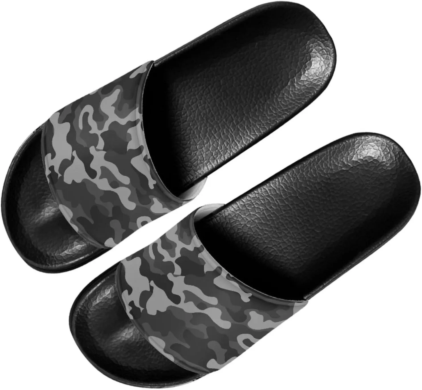 Mens Slide Sandal Slippers Adult Comfort House Slippers Flat Slides Shower Sandals for Home Outdoor Walking