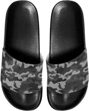 Mens Slide Sandal Slippers Adult Comfort House Slippers Flat Slides Shower Sandals for Home Outdoor Walking