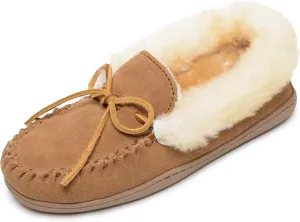 Minnetonka Women's Alpine Sheepskin Moccasin Slippers