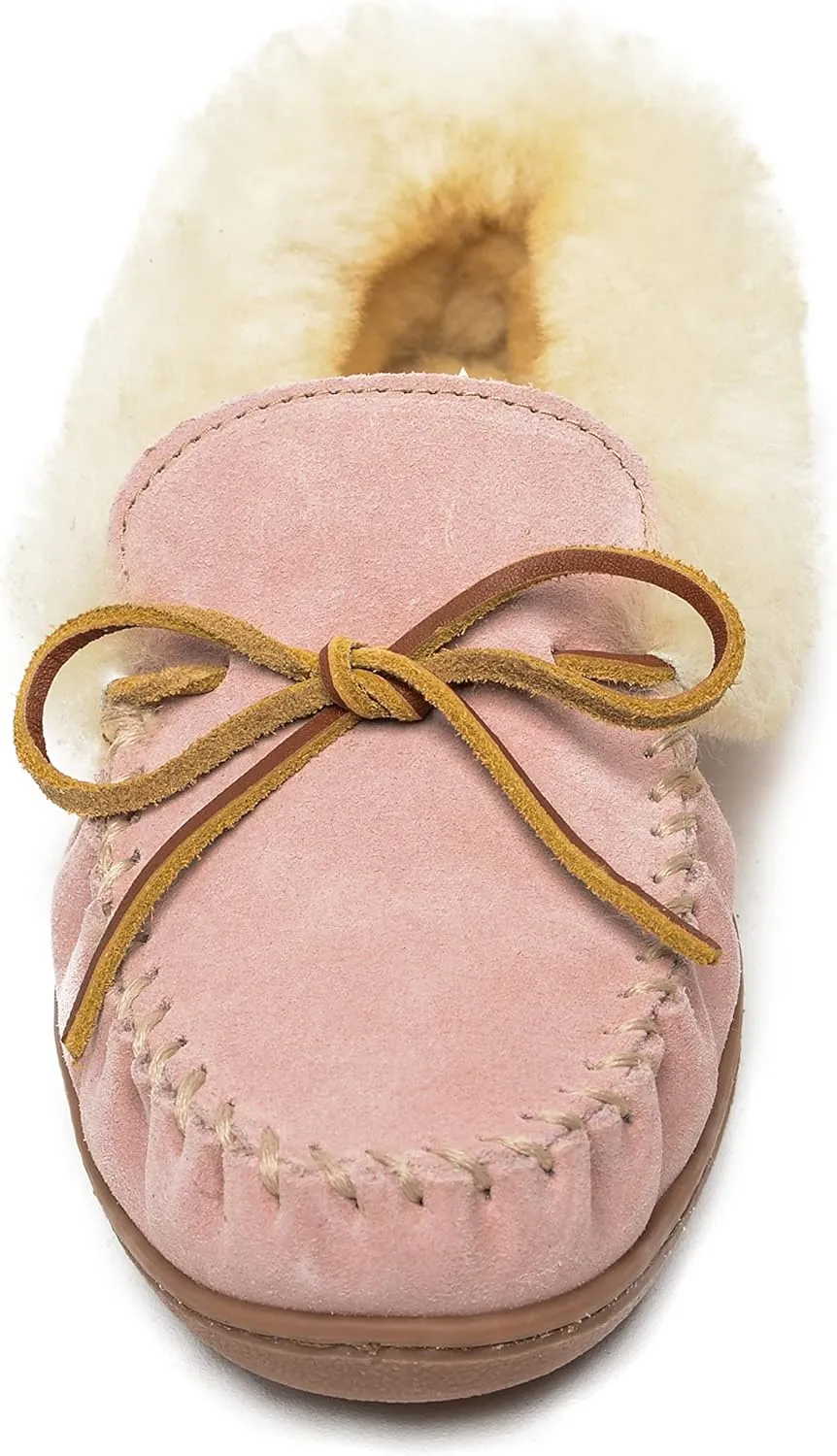 Minnetonka Women's Alpine Sheepskin Moccasin Slippers
