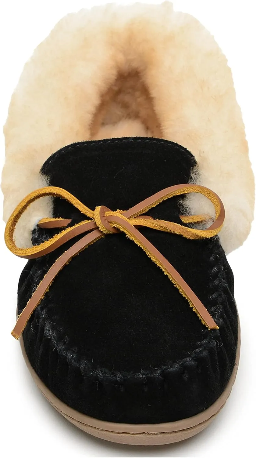 Minnetonka Women's Alpine Sheepskin Moccasin Slippers