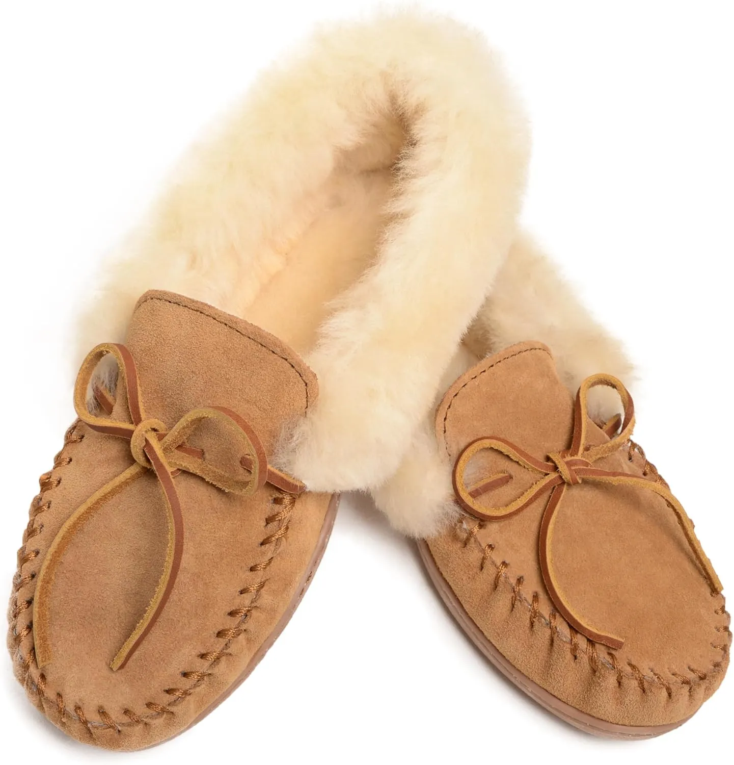 Minnetonka Women's Alpine Sheepskin Moccasin Slippers