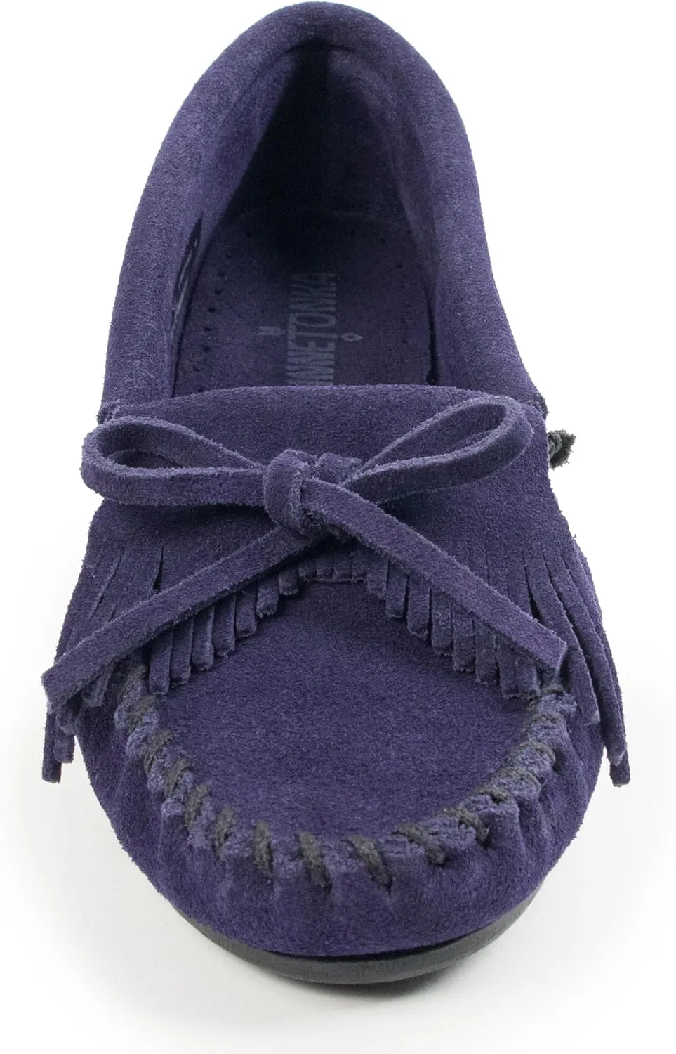 Minnetonka Women's Kilty Suede Hardsole Moccasin