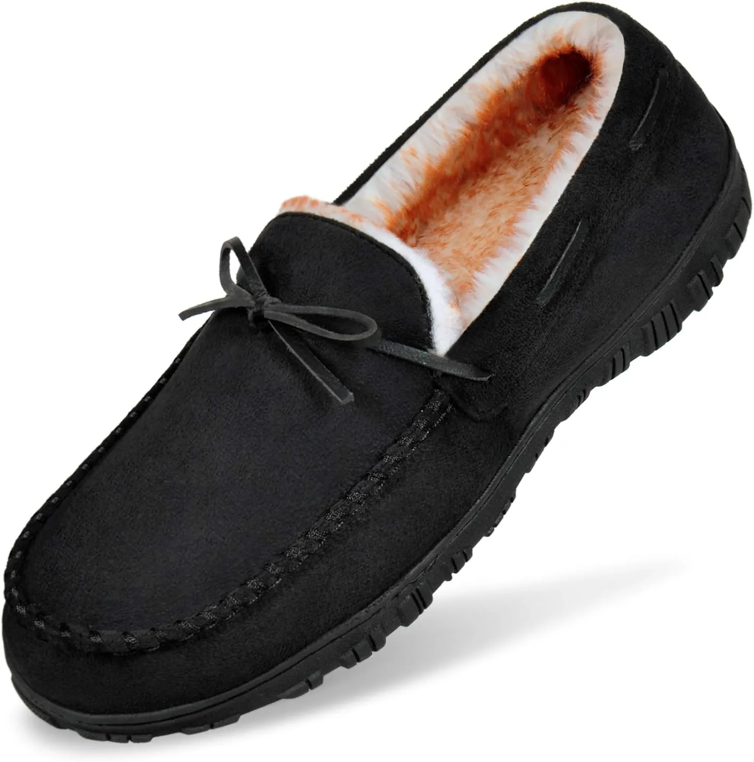 MIXIN Mens Slippers Indoor Outdoor Memory Foam House Shoes Anti-Slip Moccasins Slippers for Men