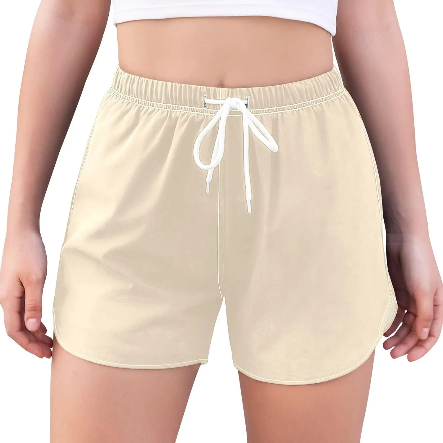 ODAWA Moccasin Womens Sweat Shorts Women Workout Shorts with Liner Womens Quick Dry Shorts