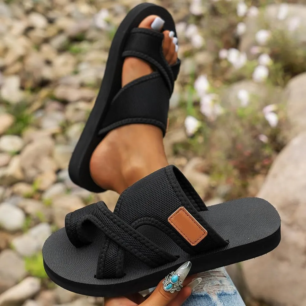 Orthopedic Sandals for Women,2025Women's Hollow Mesh Slide Sandals,Breathable Mesh Sandals for Women