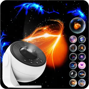Planetarium Projector Pro Upgraded 2025, HD Slide Disc Galaxy Projector Pro for Bedroom, Star Projector Realistic, Night Light Projector for Adults, Kids Room Décor
