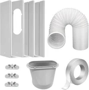Portable Air Conditioner Window Kit with 5.9” Exhaust Hose, Adjustable Universal Window Seal for AC Unit…