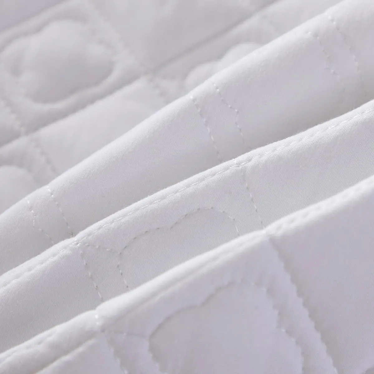 Quilted Fitted Sheet, Deep Pocket Fitted Sheet for 11" in Mattress, 360° Parcel Non-Slip Breathable Mattress Protector, Cozy Cotton Fitted Sheet Cover,B,Twin XL