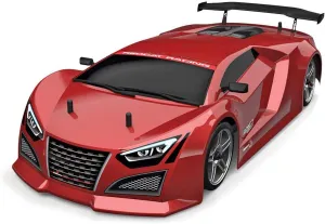 Redcat Racing EPX Drift Car with 7.2V 2000mAh Battery, 2.4GHz Radio and R10215 Body (1/10 Scale), Metallic Red