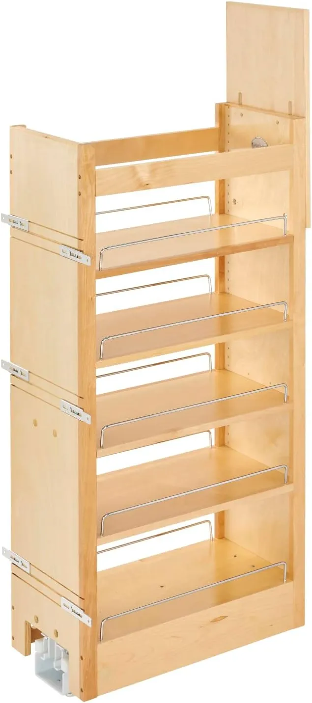 REV-A-SHELF PULLOUT, PANT TRY, WOOD, 43"H X 11"W