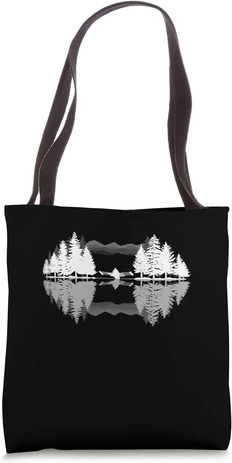 Row Team Boat Forest Sunset - Rowser Water Sports Rowing Tote Bag