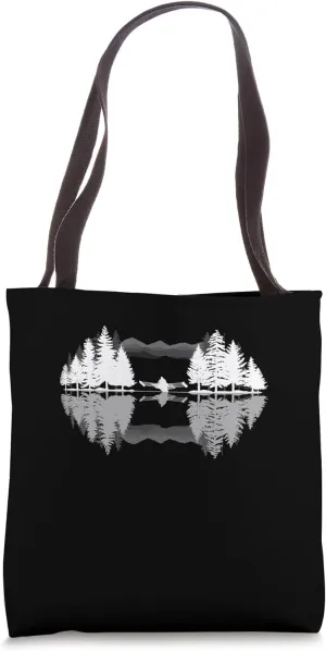 Row Team Boat Forest Sunset - Rowser Water Sports Rowing Tote Bag