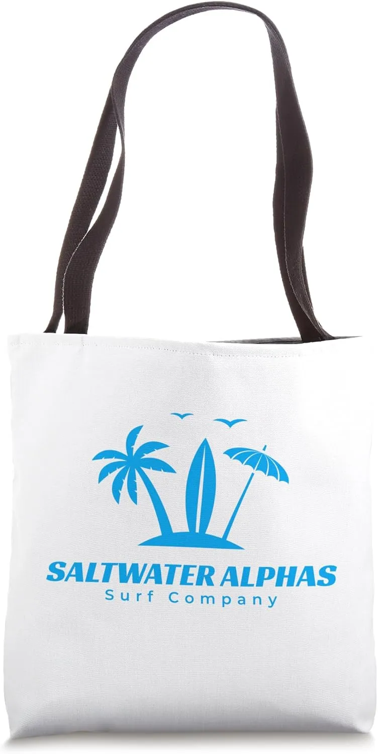 Saltwater Alphas North Carolina Blue Logo Tote Bag