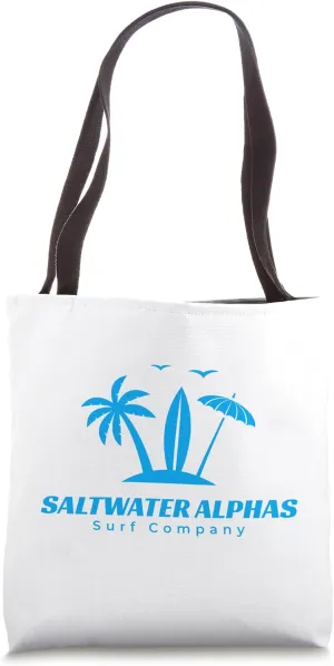 Saltwater Alphas North Carolina Blue Logo Tote Bag