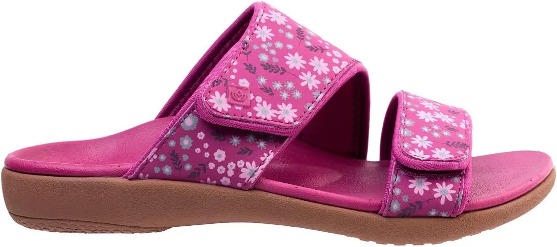 Spenco Women's Kholo Dainty Floral Slide Sandal