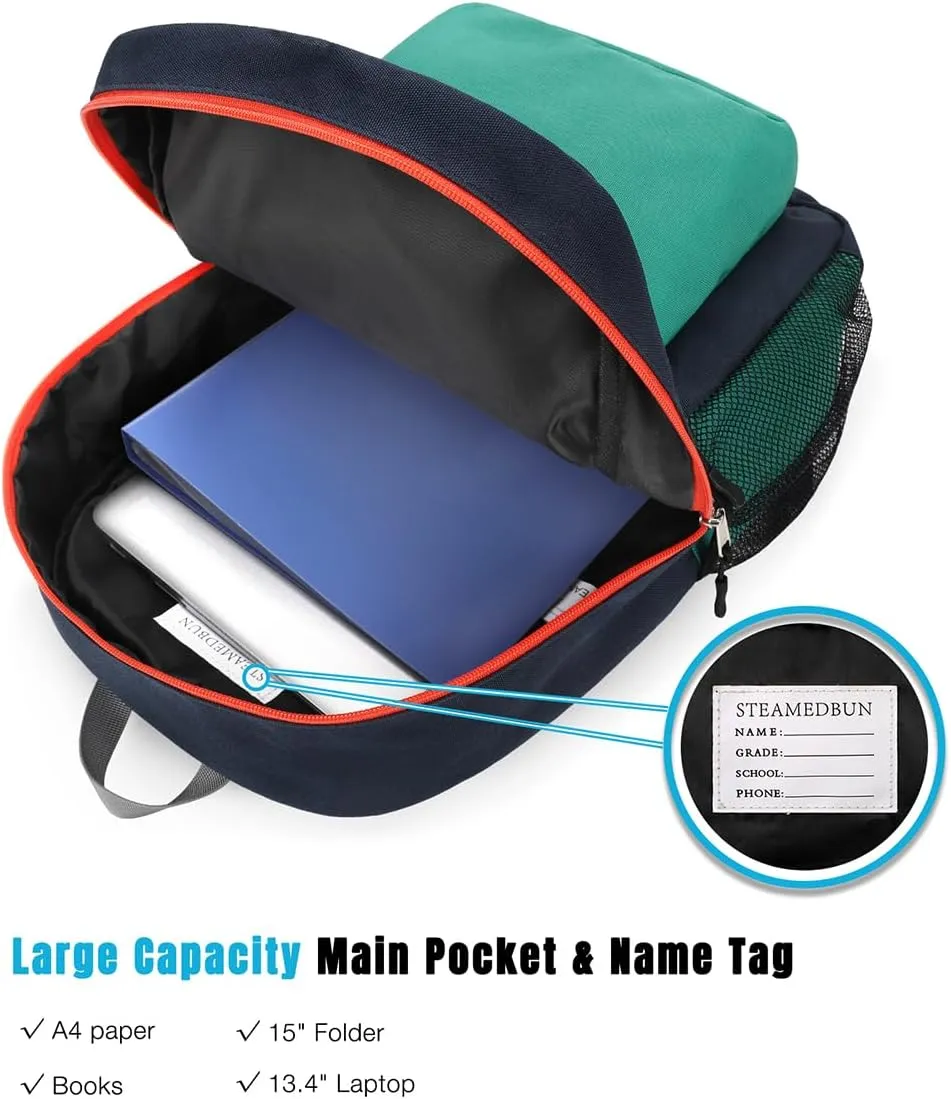 STEAMEDBUN Kids Backpack for Boys,Kindergarten Backpack for Toddler Boys Age 3-6