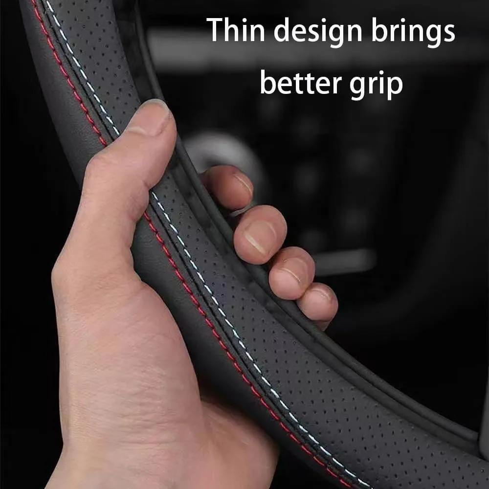 Steering Wheel Cover for Buick Excelle GX/Excelle HRV/Excelle XT, Non-Slip Breathable Steering Wheel, Skin-Friendly Breathable Steering Wheel Cover, Steering Wheel Covers,O-38cm
