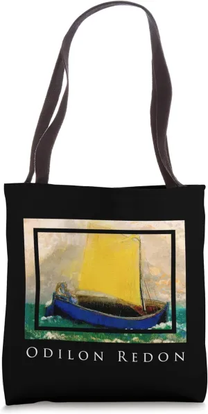 The Mystic Barque Odilon Redon Painting Art Symbolism Boat Tote Bag