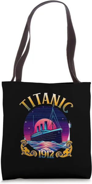 Titanic 1912 RMS Cruise Sailing Ship Vintage Men Women Kids Tote Bag