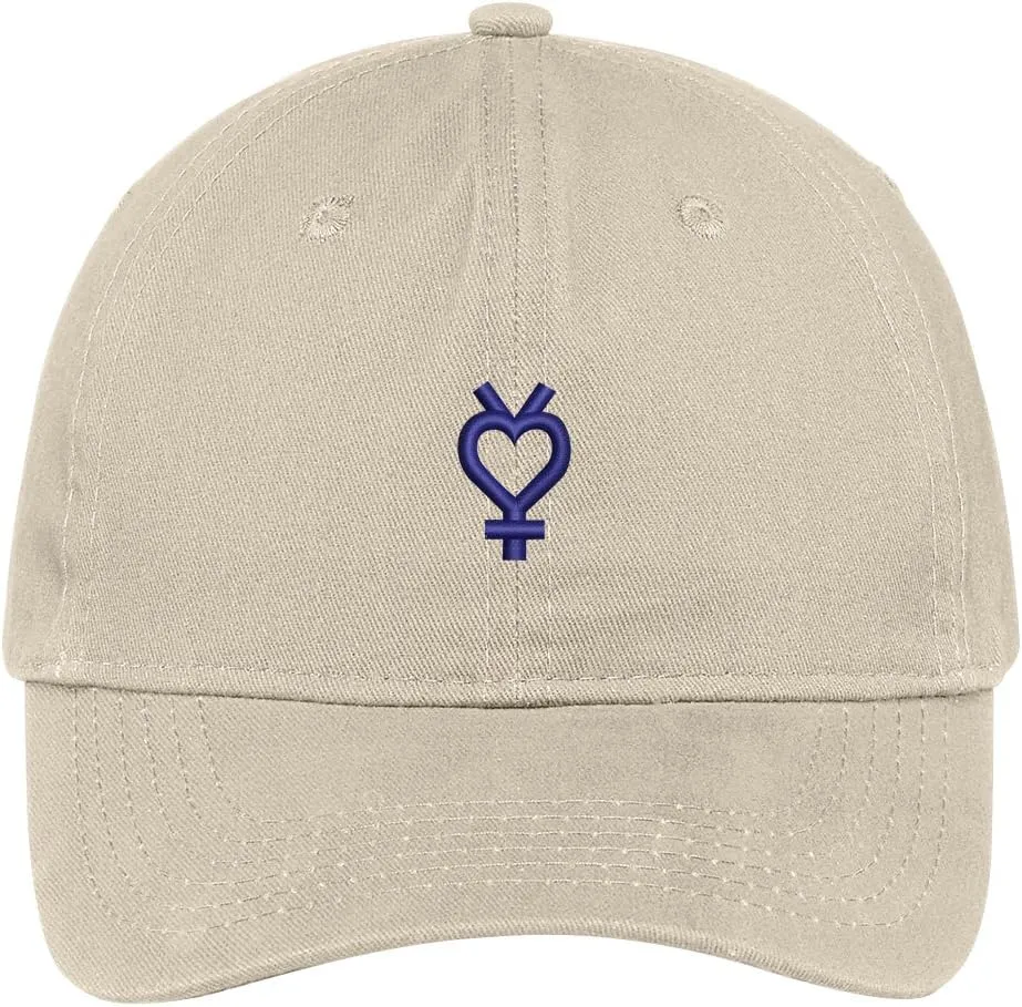 Trendy Apparel Shop Sailor Mercury Symbol Embroidered Cap Premium Cotton Dad Hat