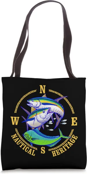 Tuna Dolphinfish Shirt Nautical Heritage Nautical Shirt Tuna Tote Bag