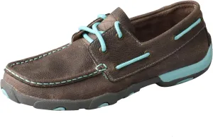 Twisted X Women's Boat Shoe Leather Driving Moccasins