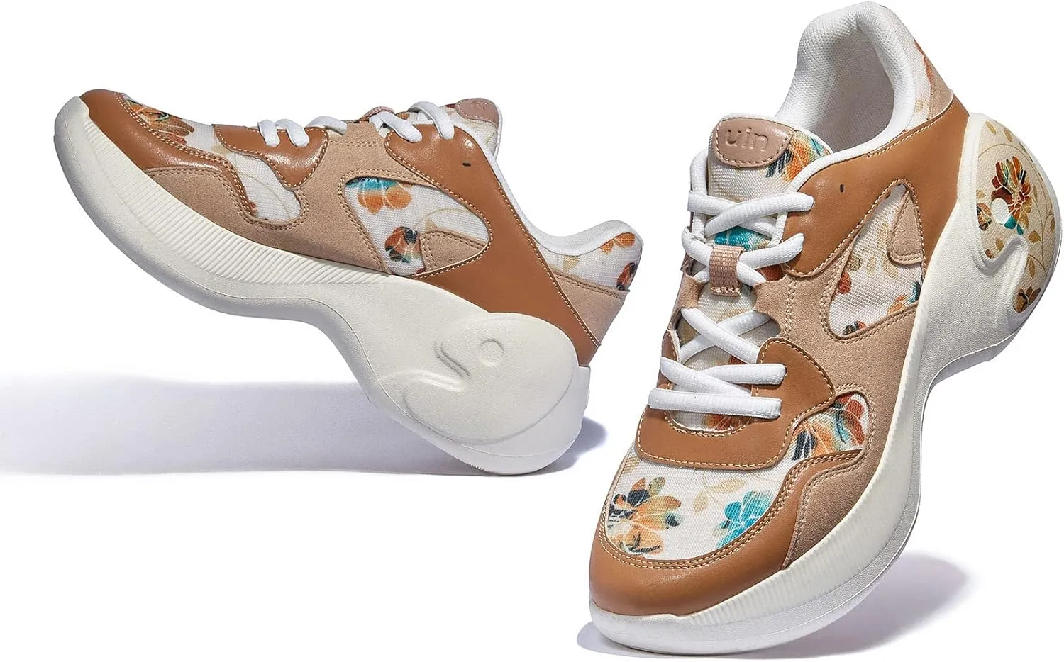 UIN Women's Travel Walking Shoes Art Painted Slip Ons Casual Lightweight Comfortable Chunky Fashion Sneaker Zaragoza Series