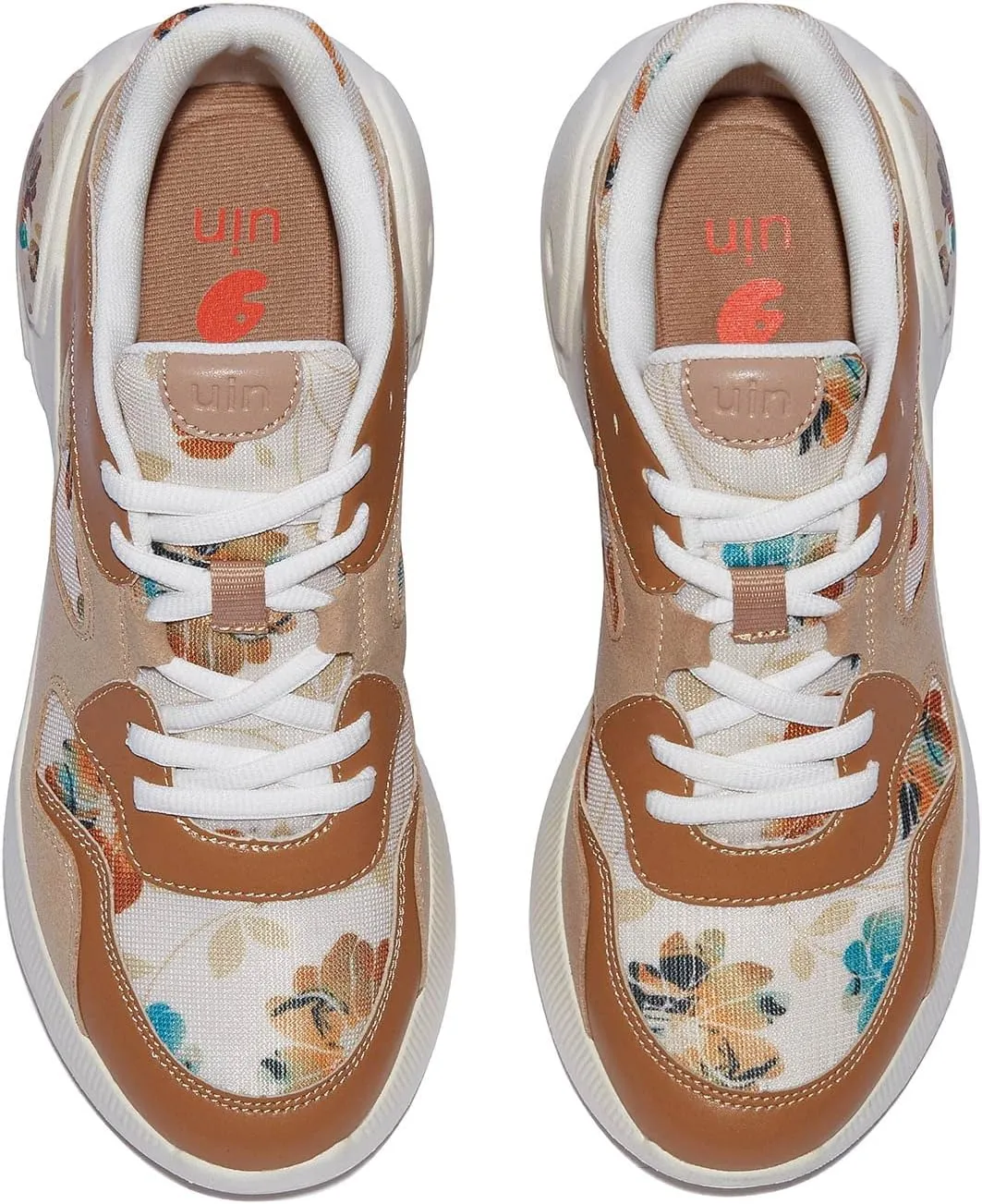 UIN Women's Travel Walking Shoes Art Painted Slip Ons Casual Lightweight Comfortable Chunky Fashion Sneaker Zaragoza Series