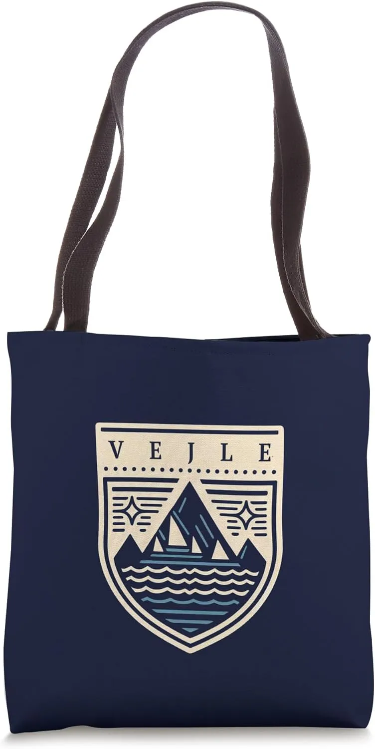 Vejle Danmark | Vejle Denmark Badge Tote Bag