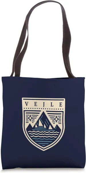 Vejle Danmark | Vejle Denmark Badge Tote Bag
