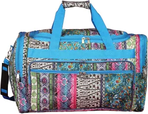 World Traveler Bohemian 22-inch Carry-on Duffle Bag with Adjustable Shoulder Strap