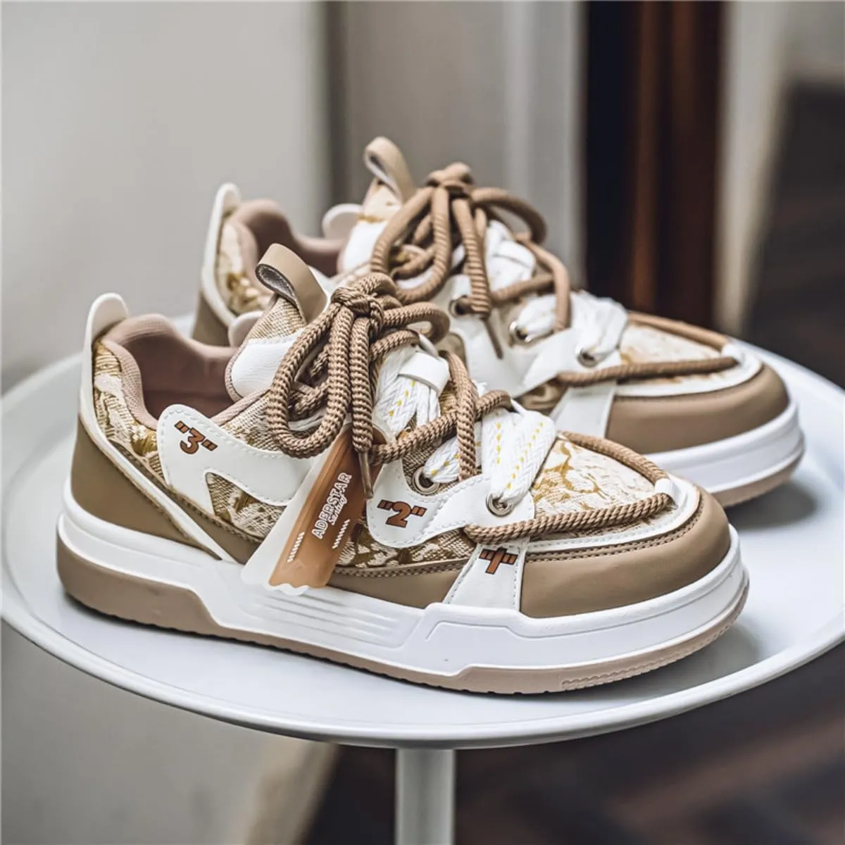 Y2K Sporty Chunky Sneakers for Women Low Top Lace Up Design Casual Walking Shoes for Daily Wear Outdoor Travel Street Style Comfort