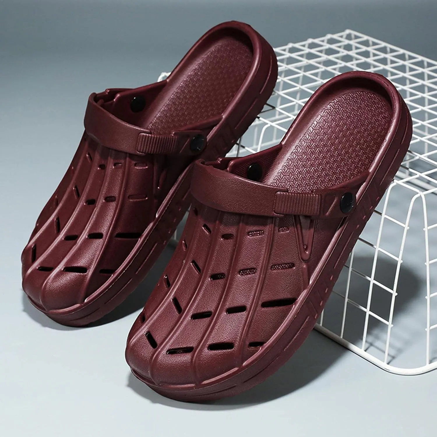 YUKTOPA Men's Large Size Garden Clogs Shoes Lightweight Breathable Slide Sandals Non Slip Shower Slipper Water Shoes Summer Outdoor Walking Shoes